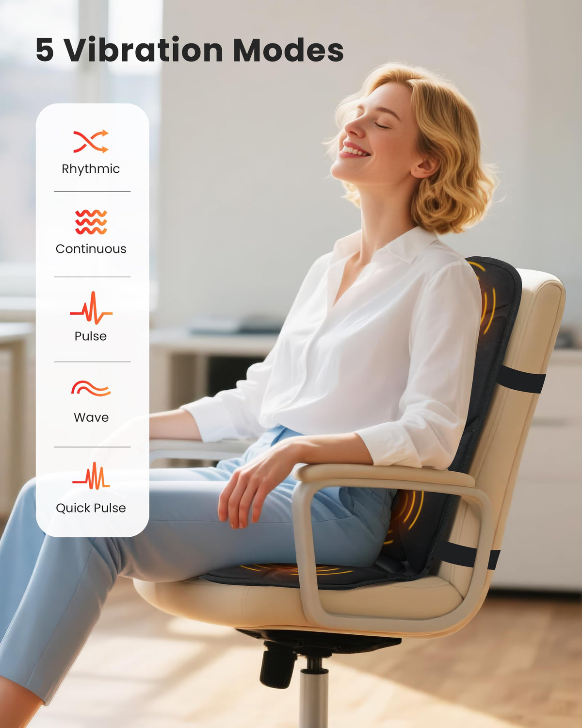 Vibration Back Massager with Heat Q296497