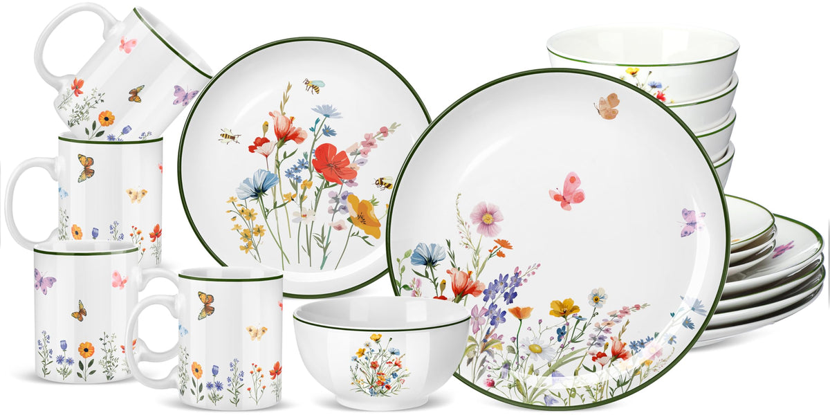 16 Pcs Ceramic Dinnerware Set Q1903