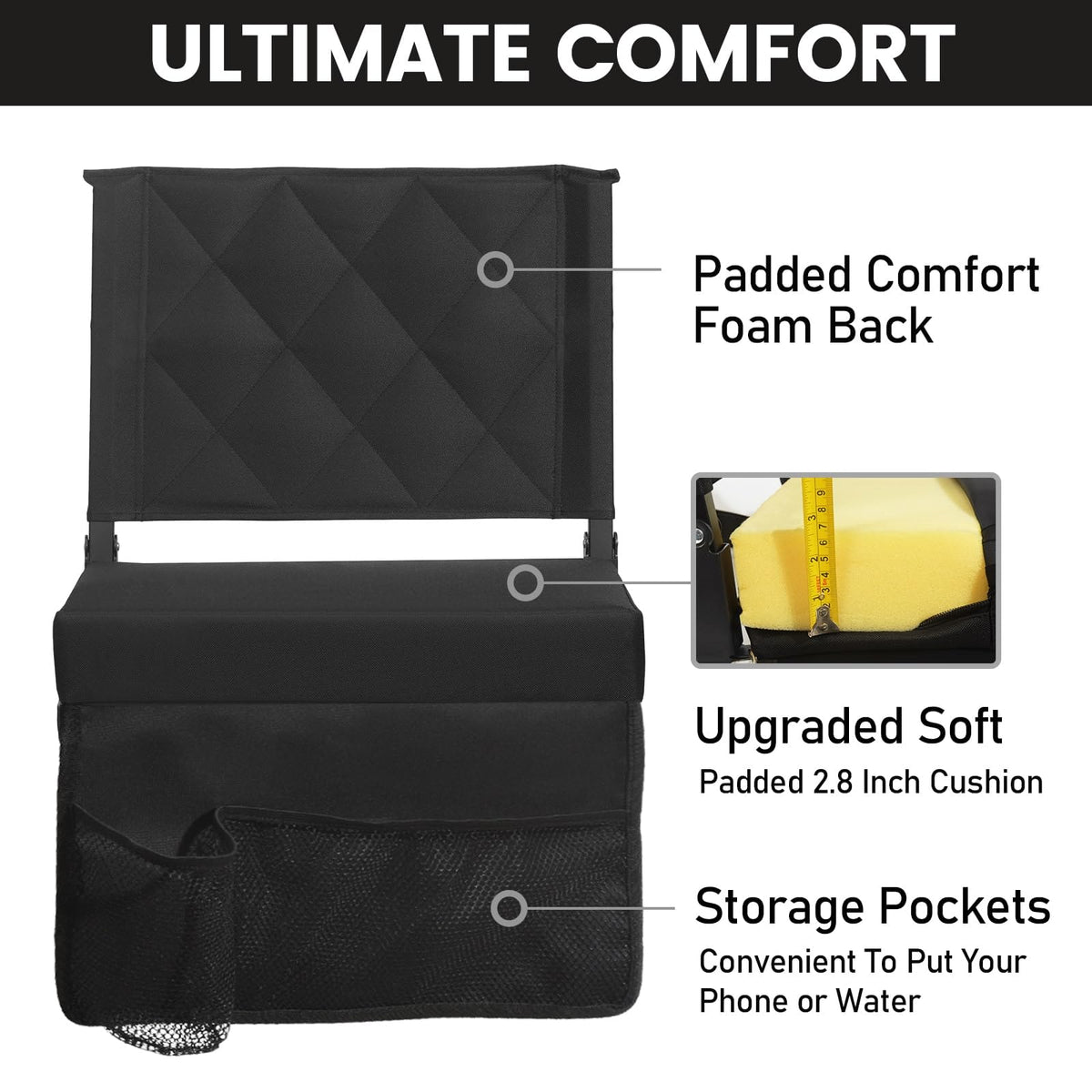 Padded Bleacher Seat Cushion Z7204