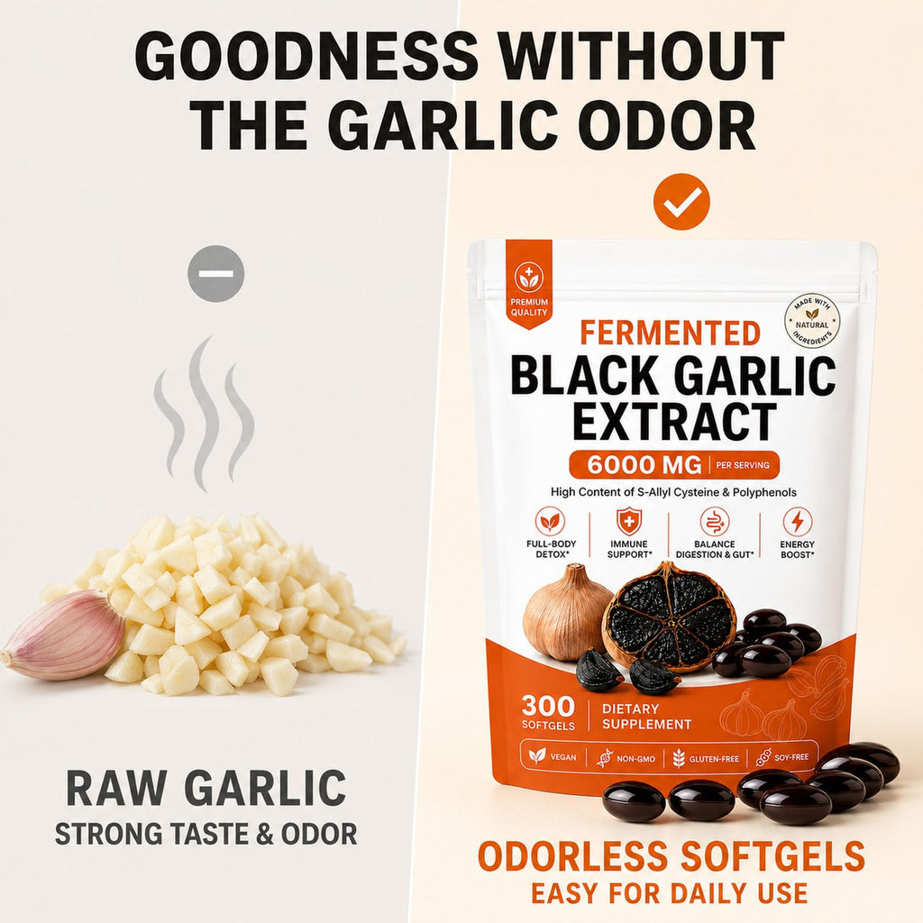 Black Garlic Extract Capsules, 300 Softgels K18900