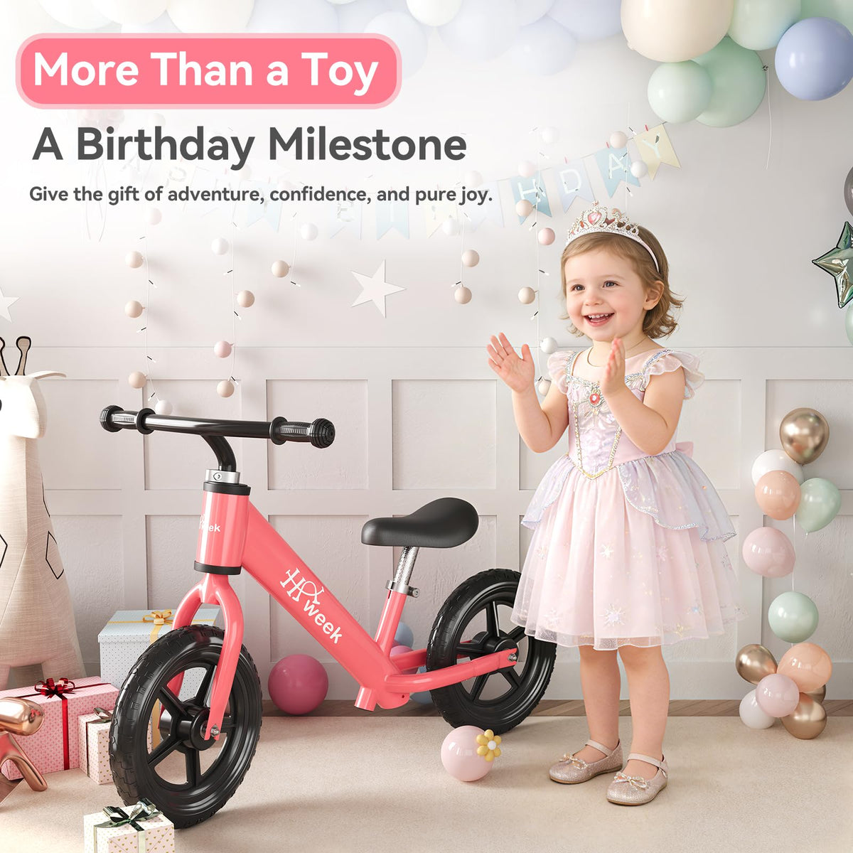 12” No Pedal Adjustable Toddler Balance Bike B7744