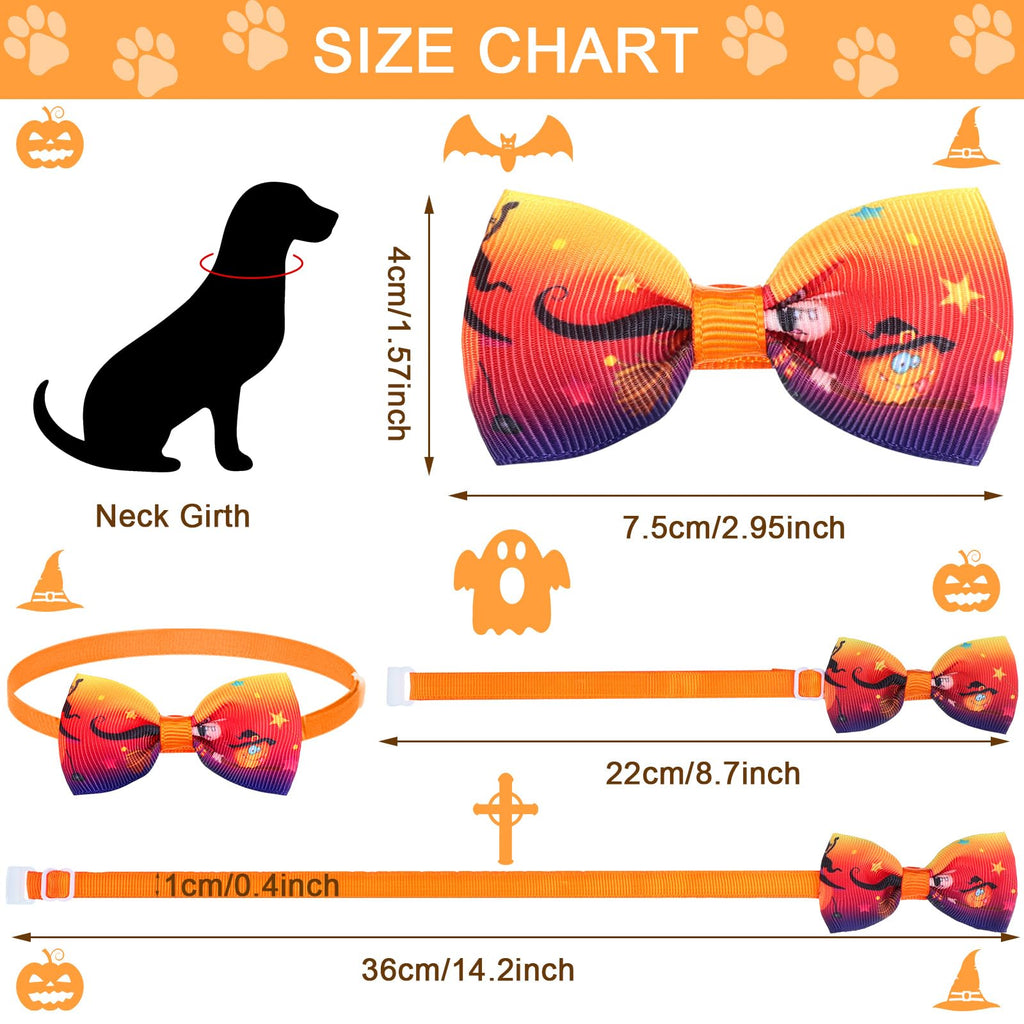120 Pcs Halloween Dog Bow Ties M576