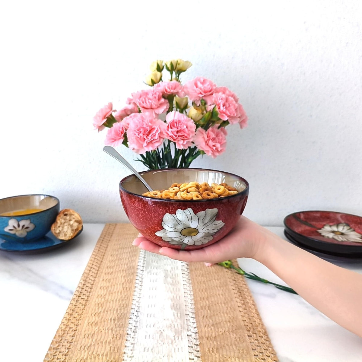 28oz Ceramic Bowl Set of 4 U2043