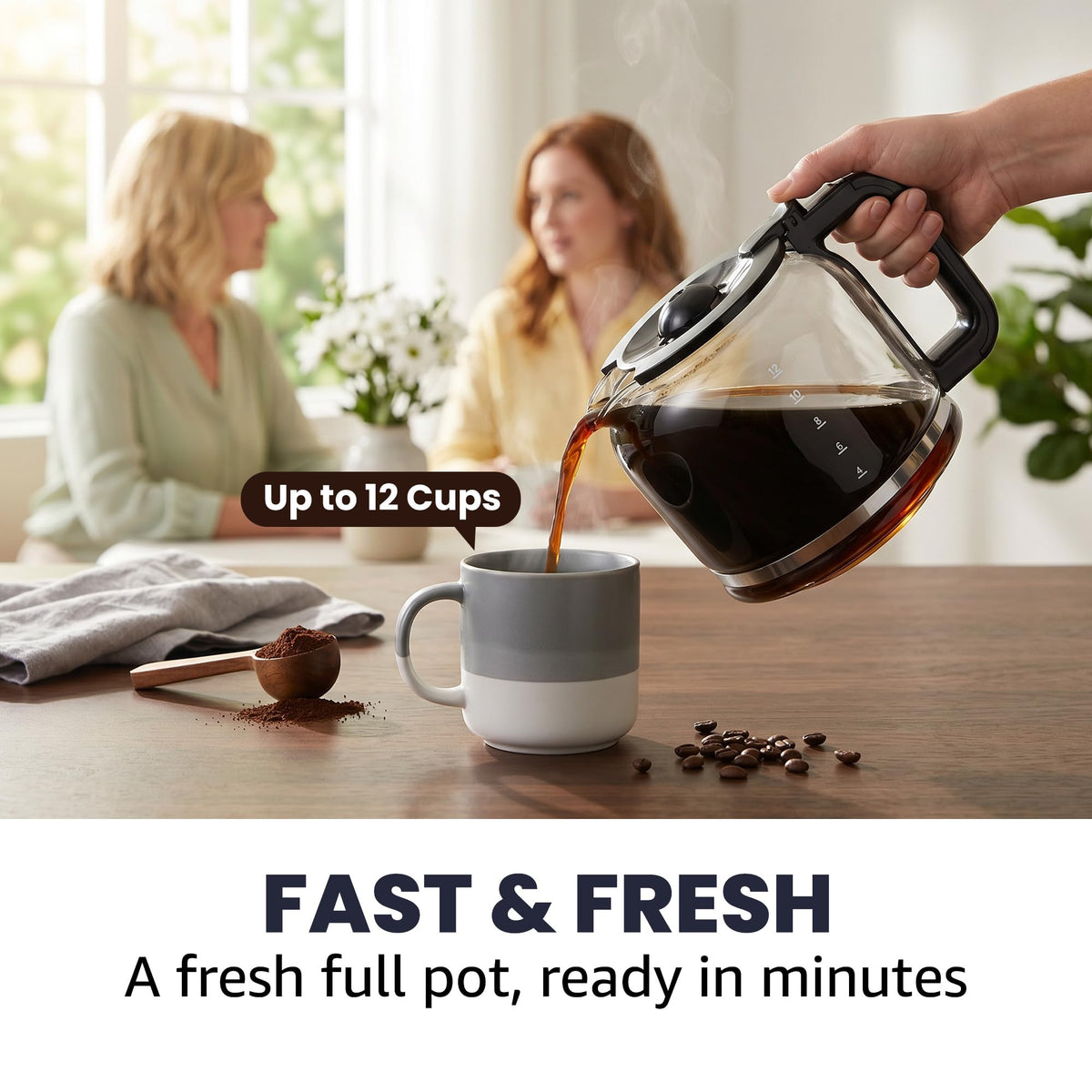 12-Cup Programmable Drip Coffee Maker U20450