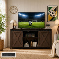 Farmhouse TV Stand 57 Inch Walnut C808