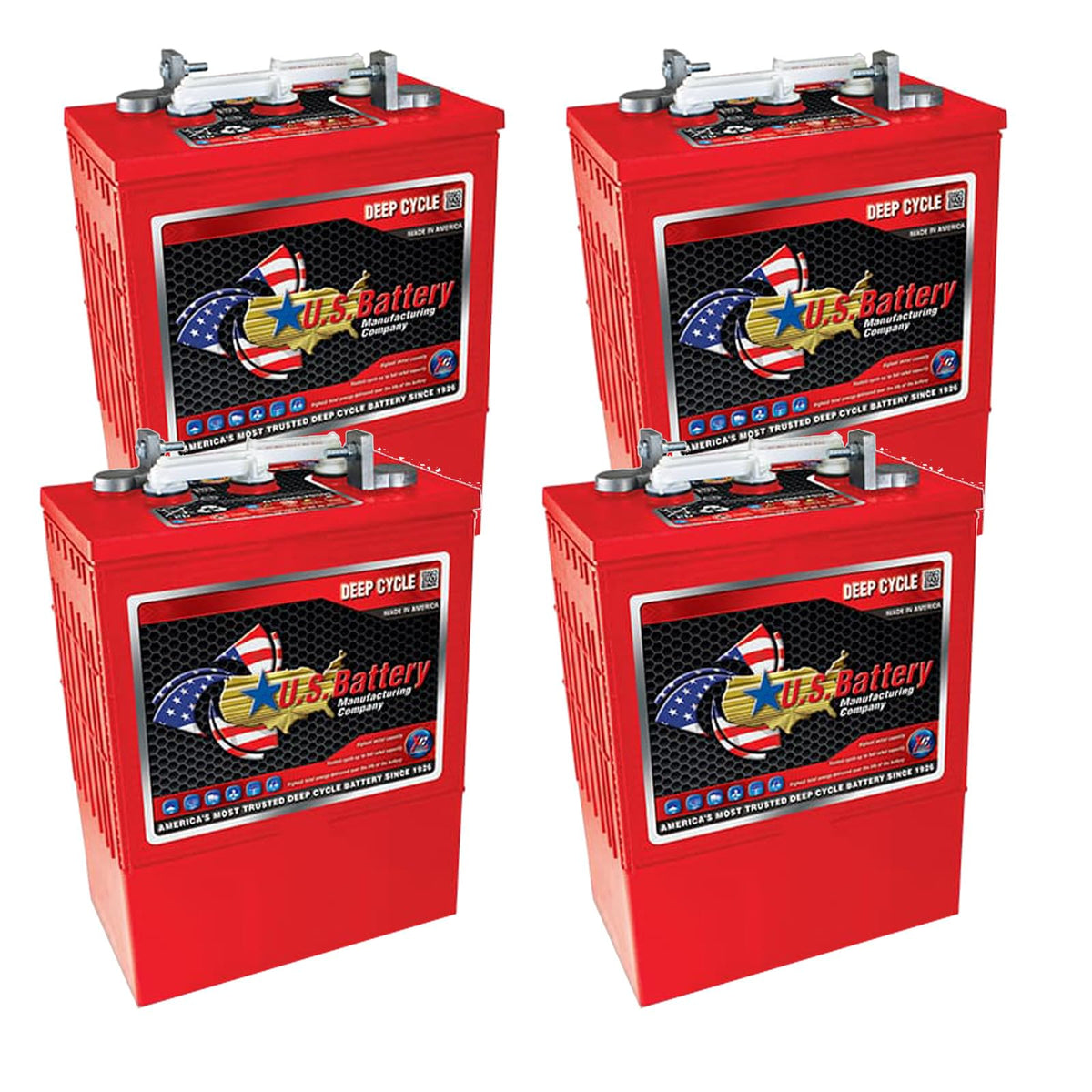 6V SLA Deep Cycle Batteries 4-Pack D958