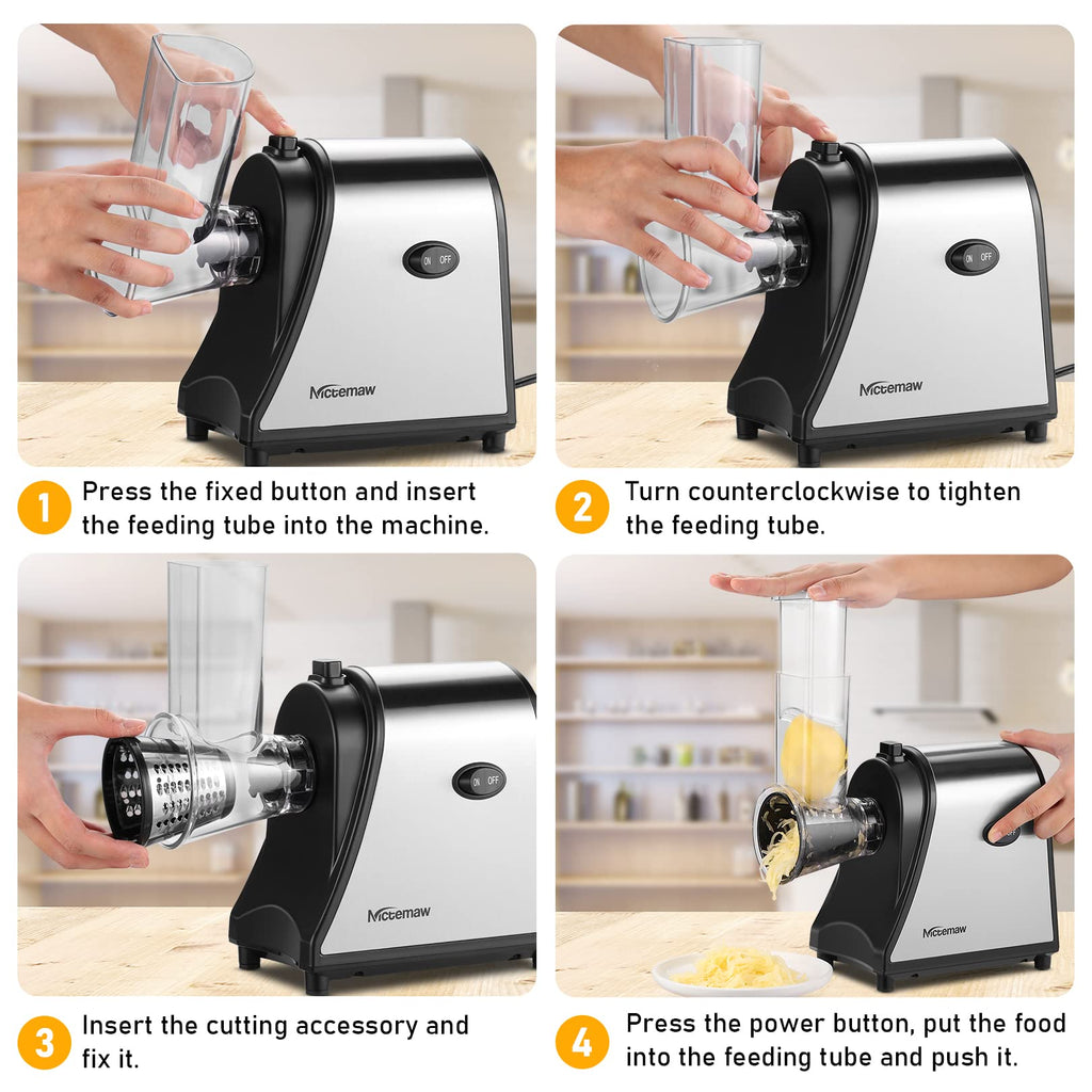 Electric Vegetable Cutter 500 W with 5 Cutting Drums P63504