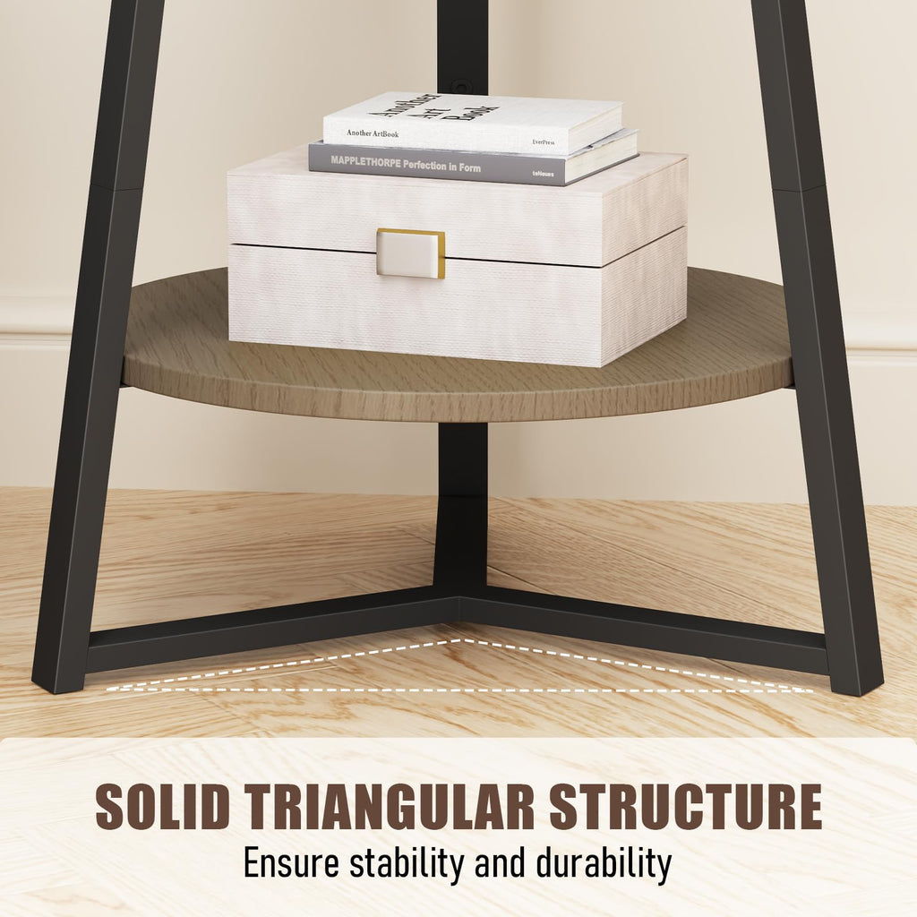 Round 2 Tier End Table with Storage Shelf C454126