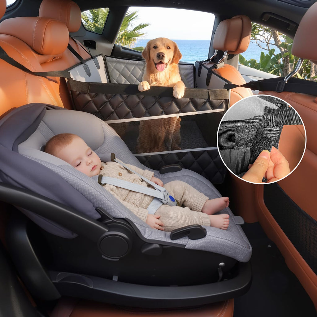 Waterproof Dog Car Seat with Storage Pocket P304498