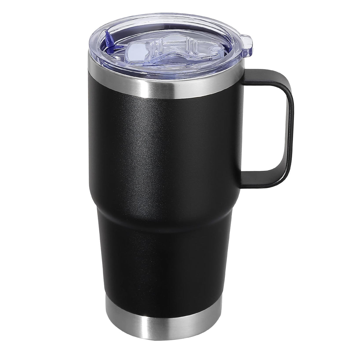 20 oz Stainless Steel Insulated Tumbler with Handle Lid and Straw Q7383