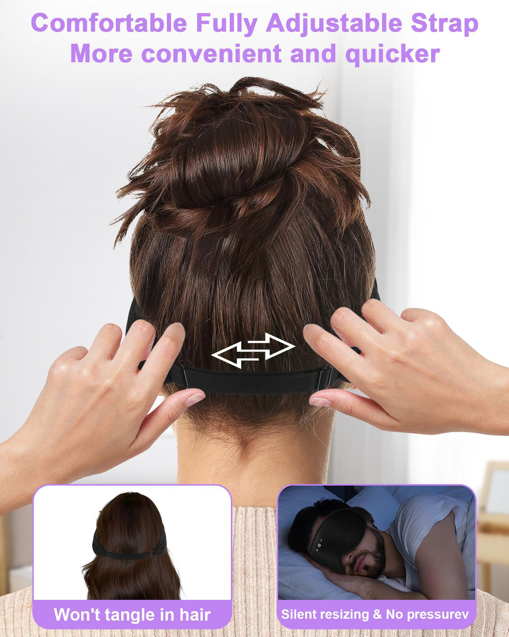 3D Contoured Sleep Mask with Bluetooth Headphones G418220