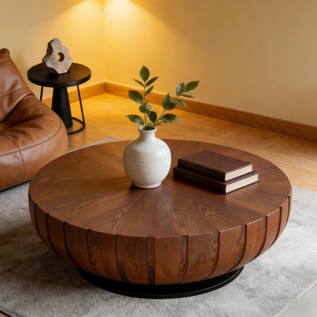 Mid-Century Round Coffee Table P98625