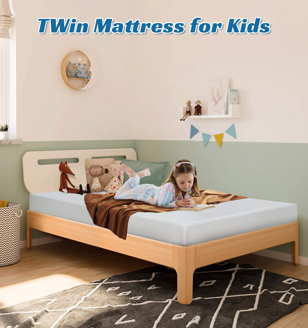 Twin Size 6 Inch Gel Memory Foam Mattress Z20505