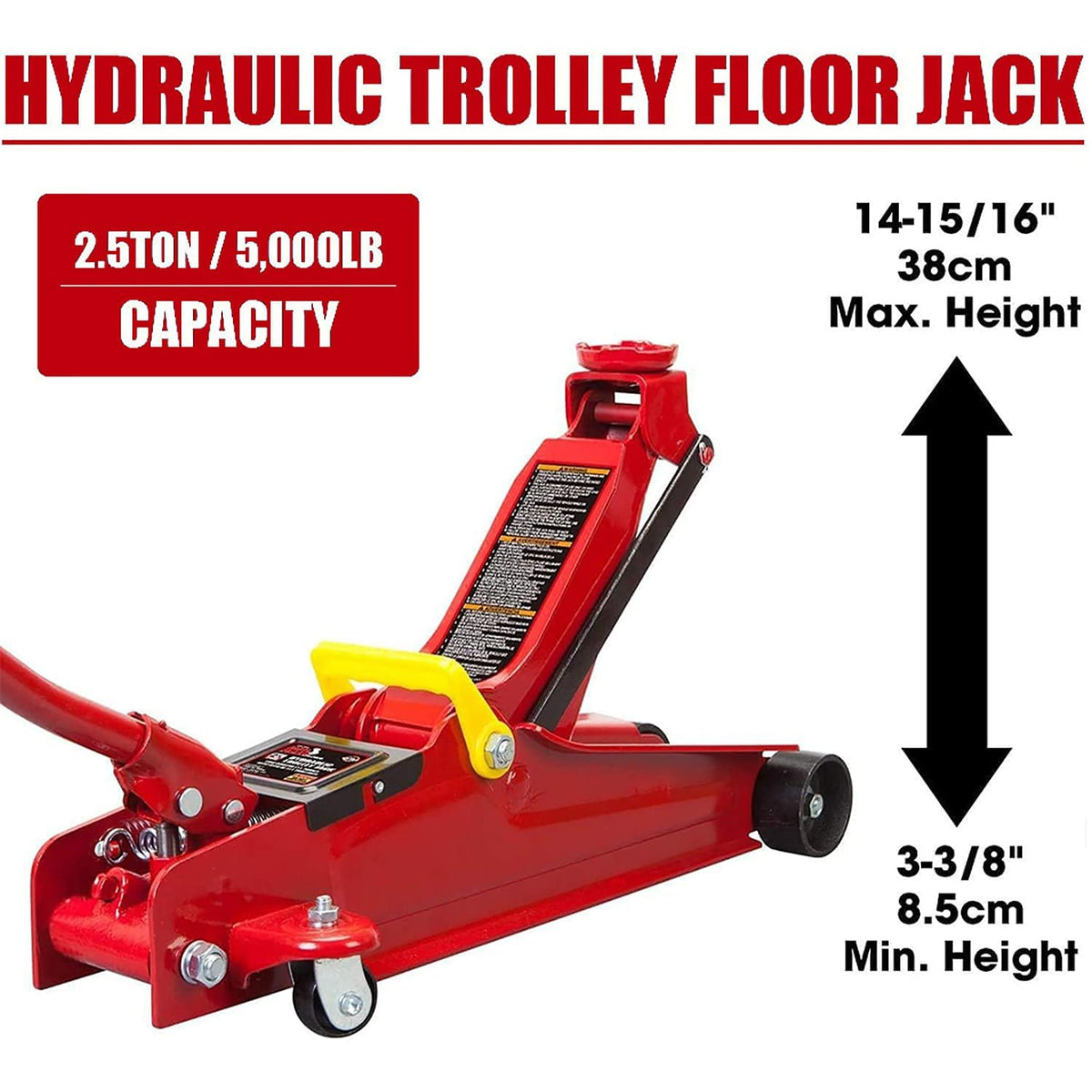 3 Ton Low Profile Steel Hydraulic Floor Jack S858464