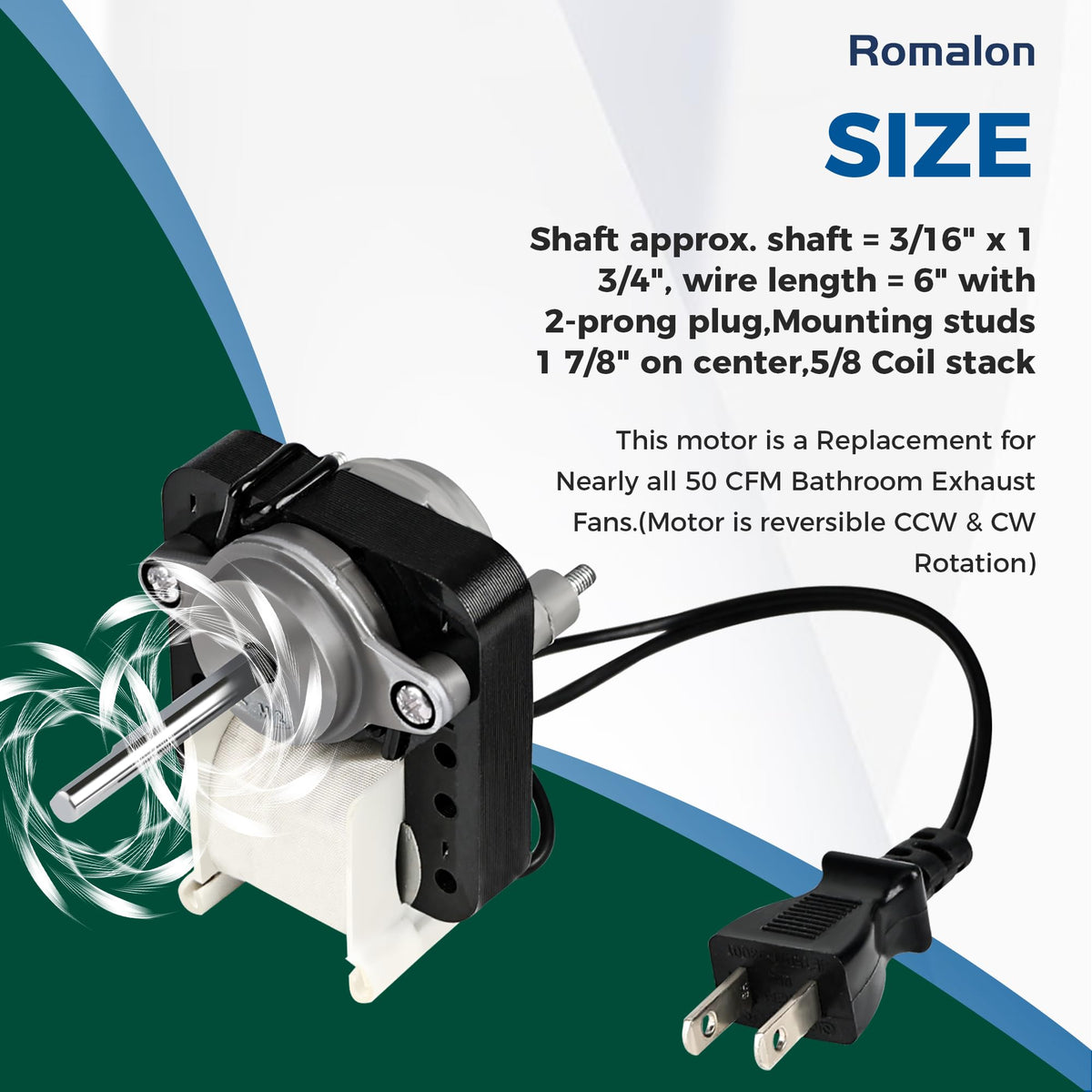 Bathroom Fan Motor Replacement Kit Y576