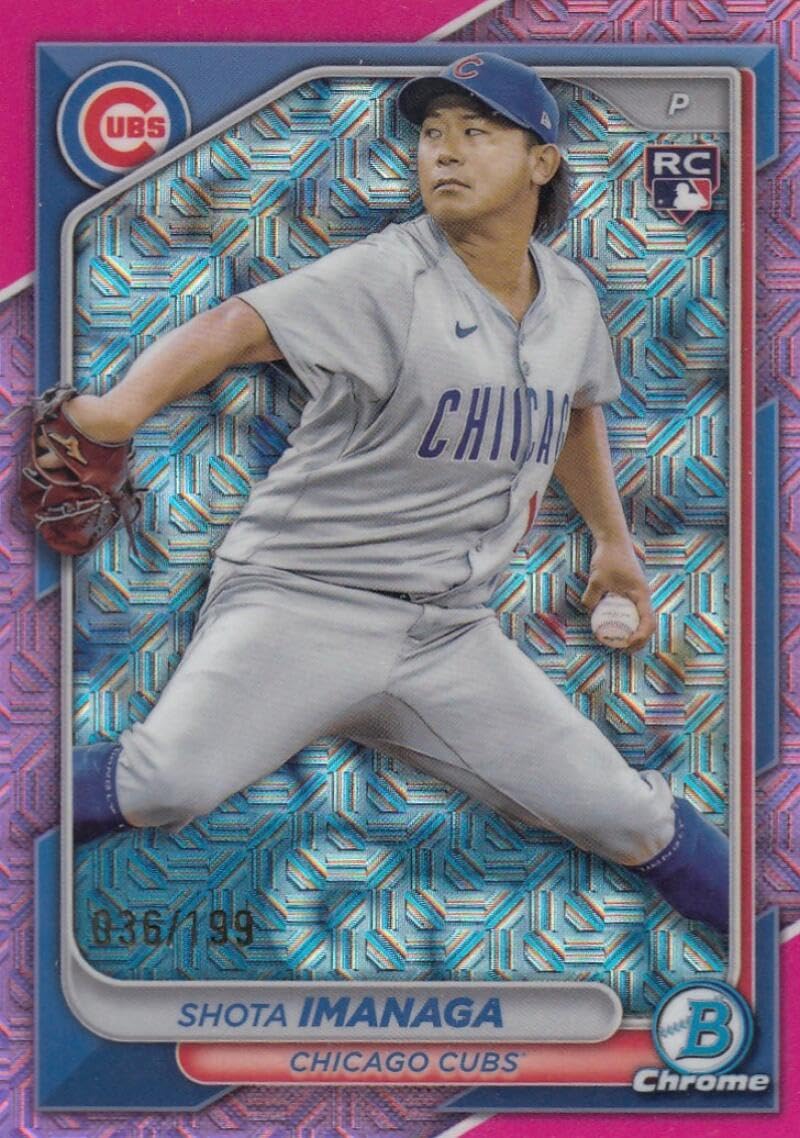2024 Bowman Chrome Mega Box Mojo Refractor Baseball Trading Card Y56137