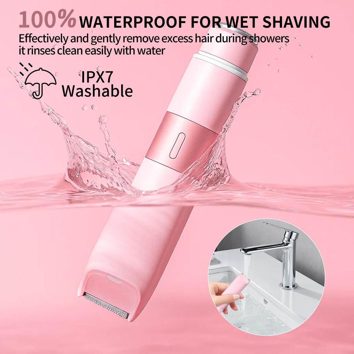 Pink 2 in 1 Bikini Trimmer F107145