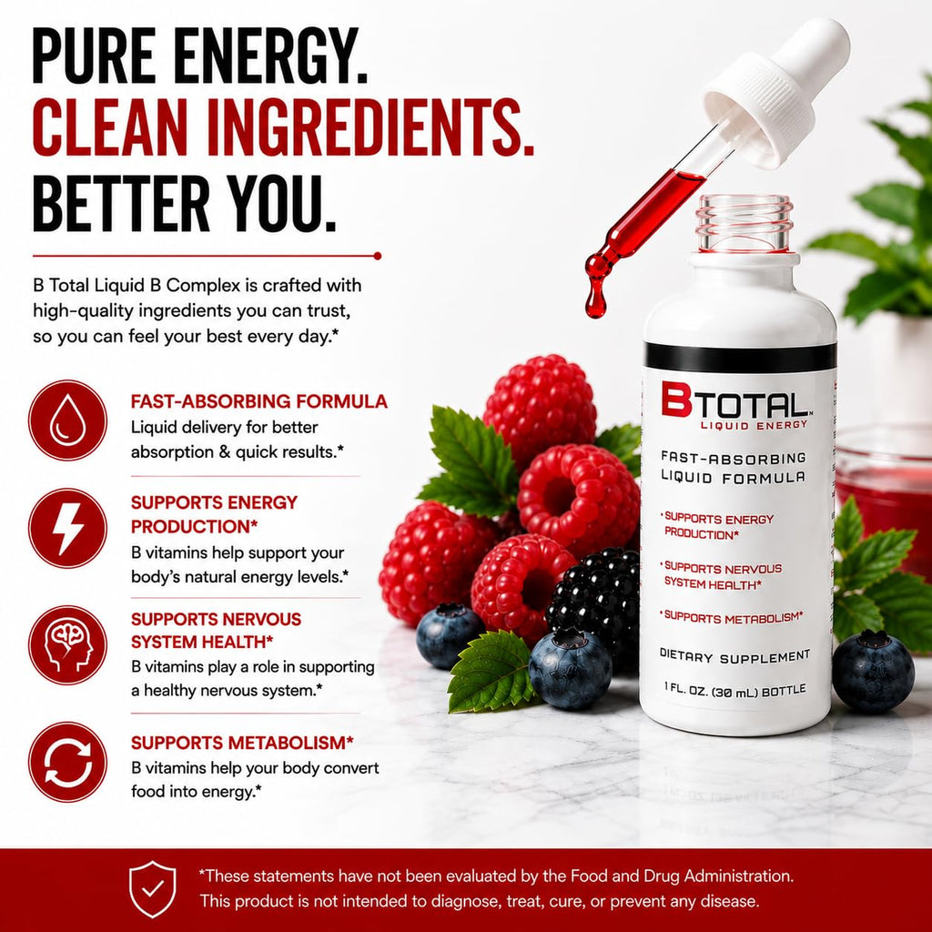 Berry 2 fl oz Sublingual Vitamin B Complex Liquid Drops D19322
