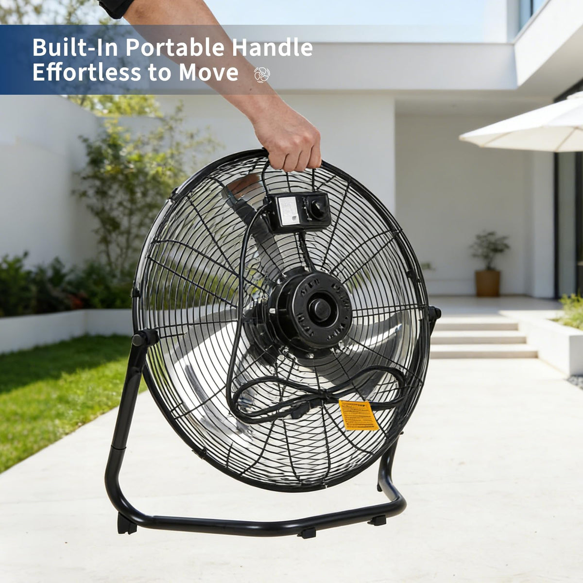 20-Inch 3-Speed Metal Floor Fan P360680