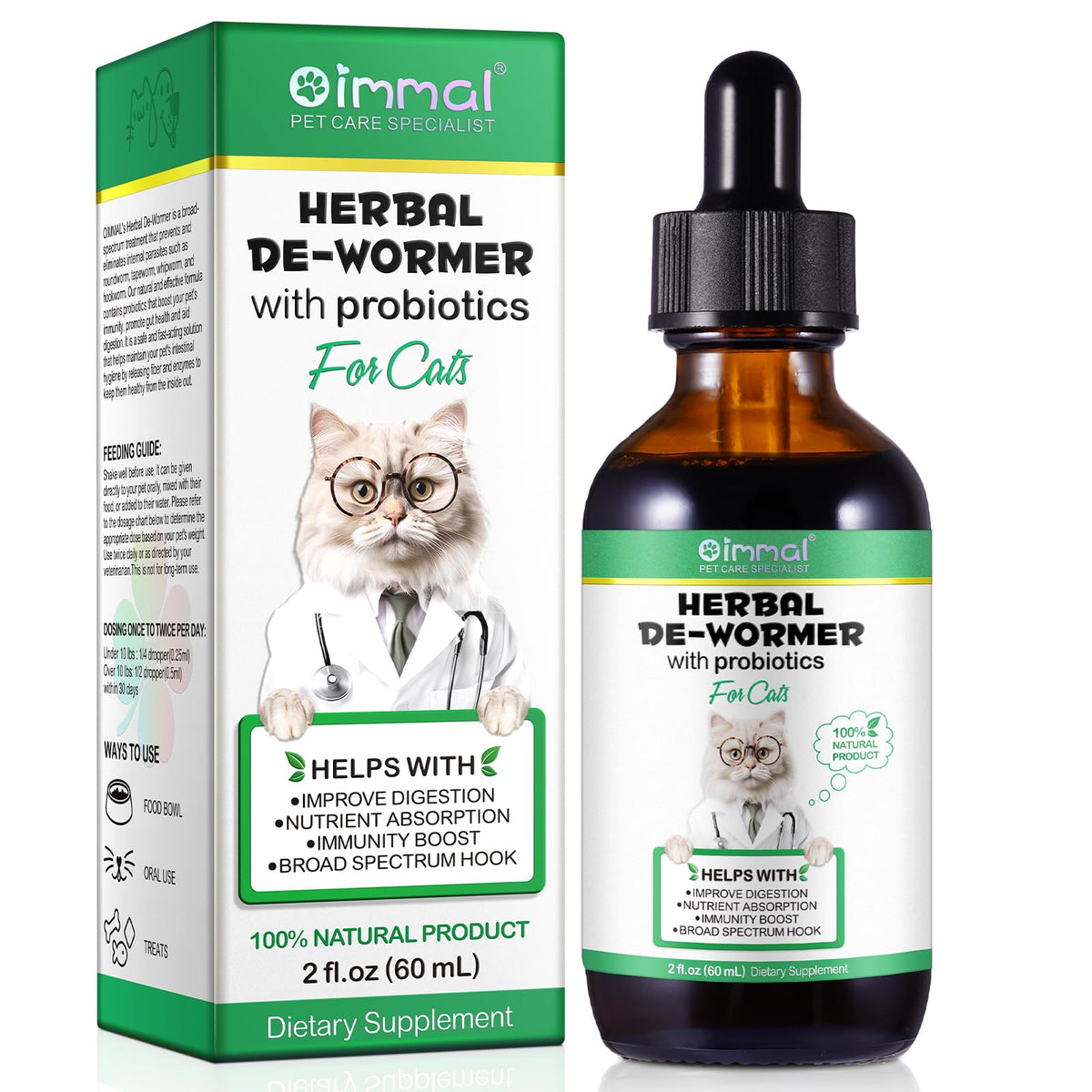 Herbal Cat Supplement Drops with Probiotic 60ml T483150