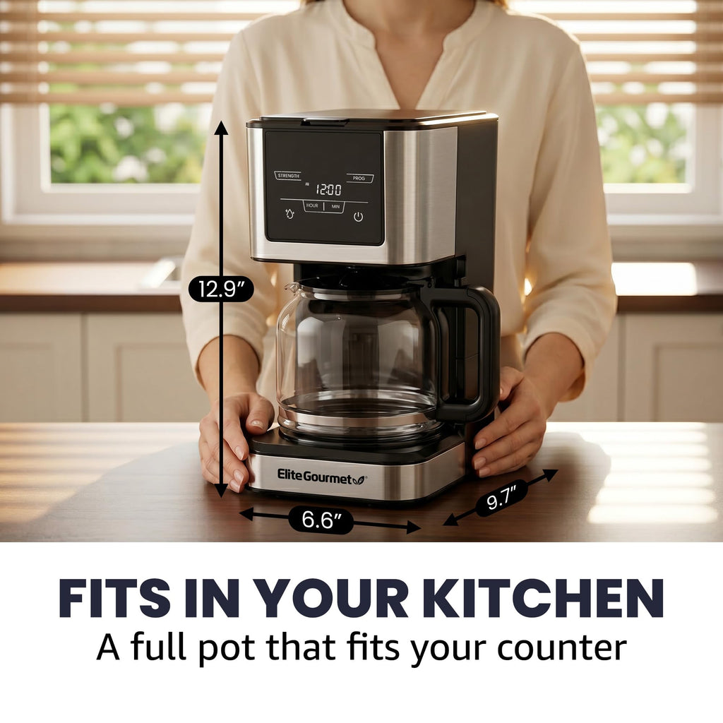 12-Cup Programmable Drip Coffee Maker U20450