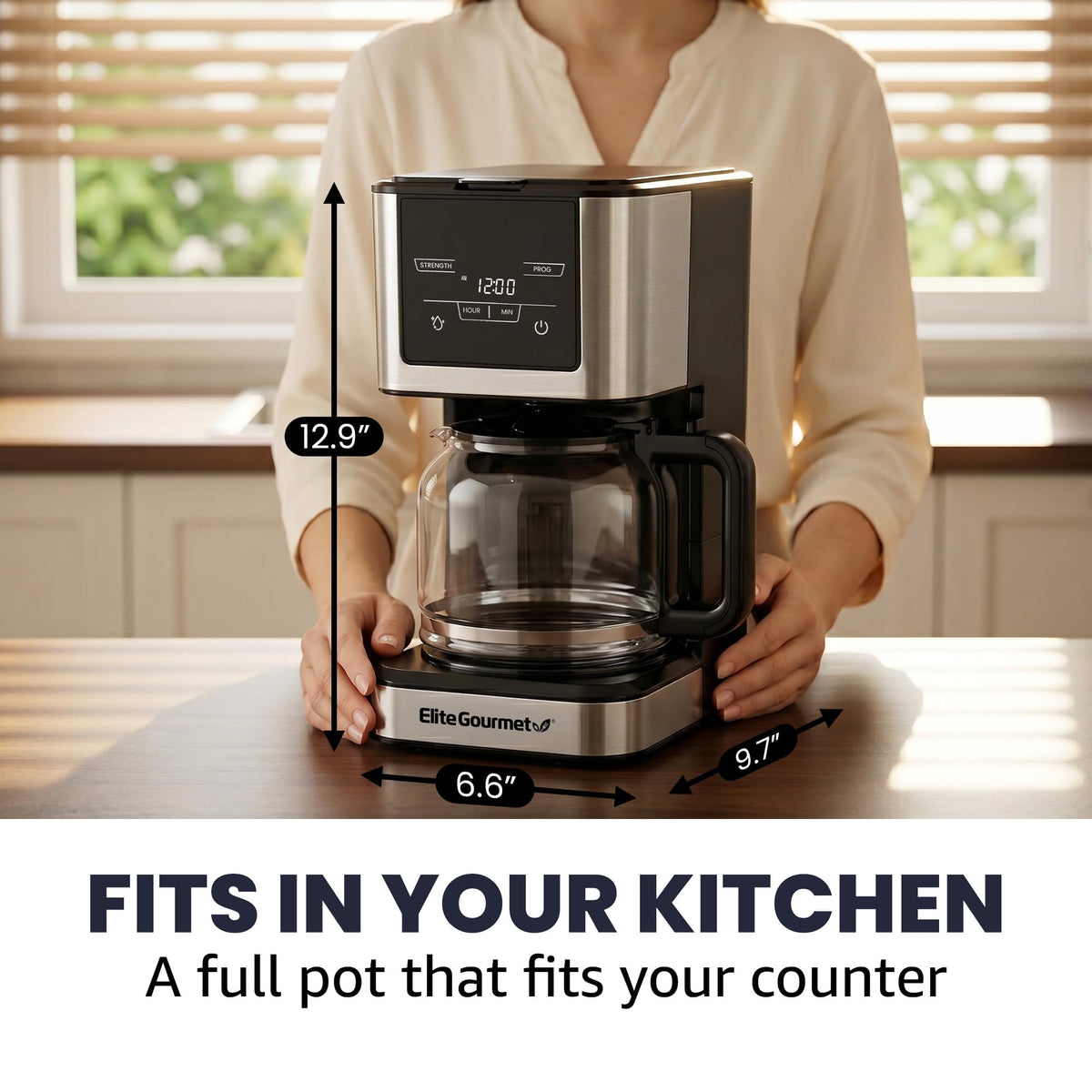 12-Cup Programmable Drip Coffee Maker U20450