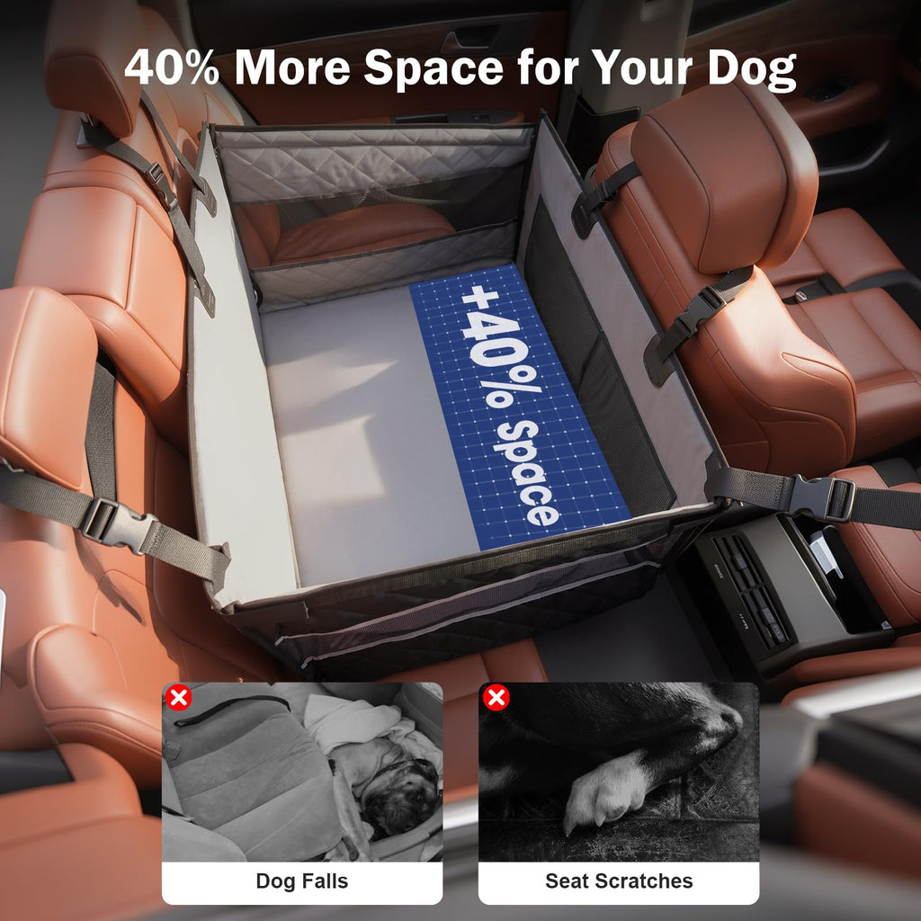Waterproof Dog Car Seat with Storage Pocket P304498
