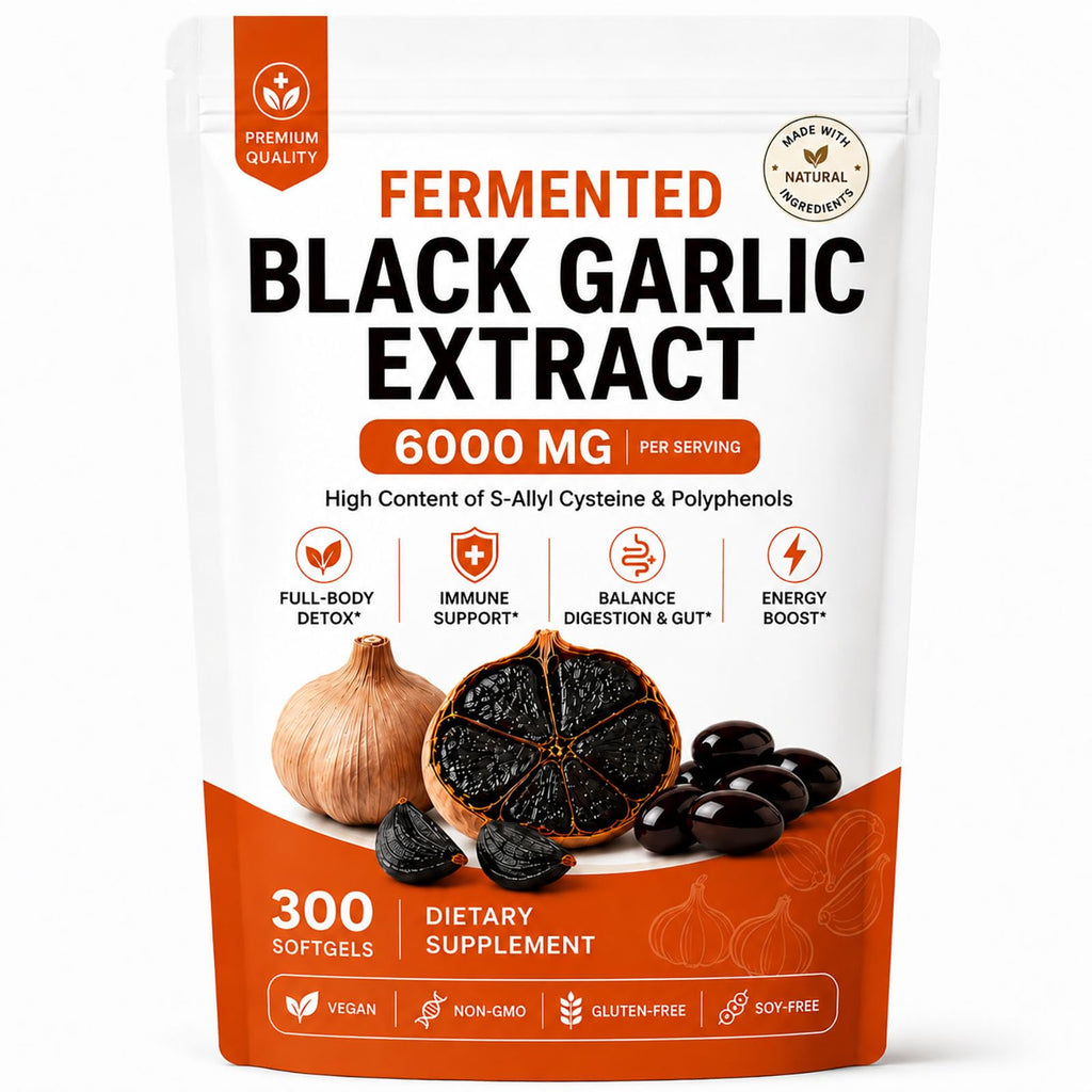 Black Garlic Extract Capsules, 300 Softgels K18900