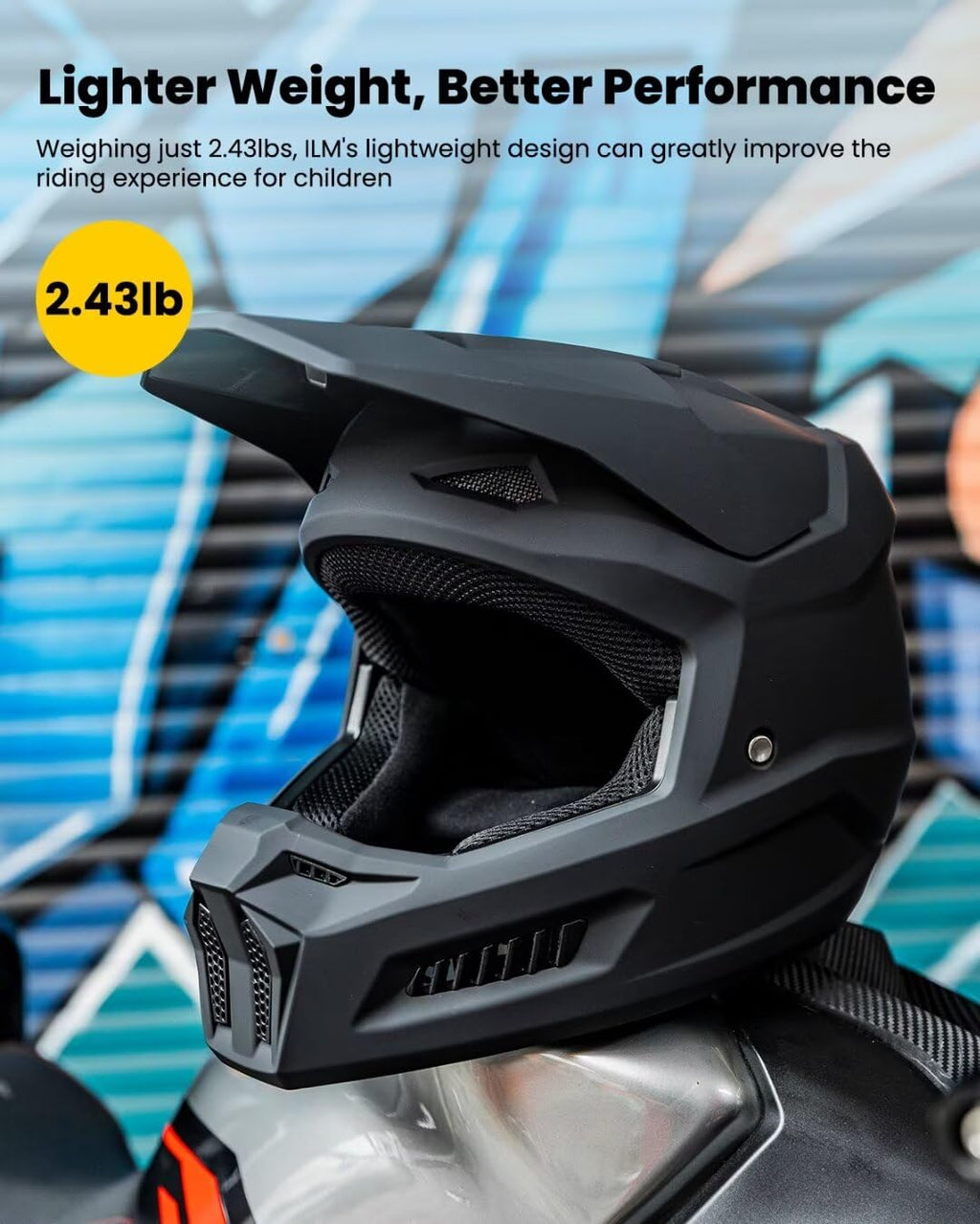 Kids Youth Full Face Dirt Bike Helmet J804