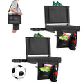 Folding Bleacher Seat with Back Support and Cushion Z477454