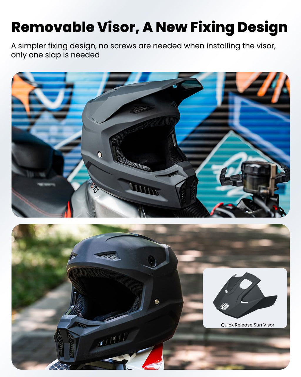 Kids Youth Full Face Dirt Bike Helmet J804