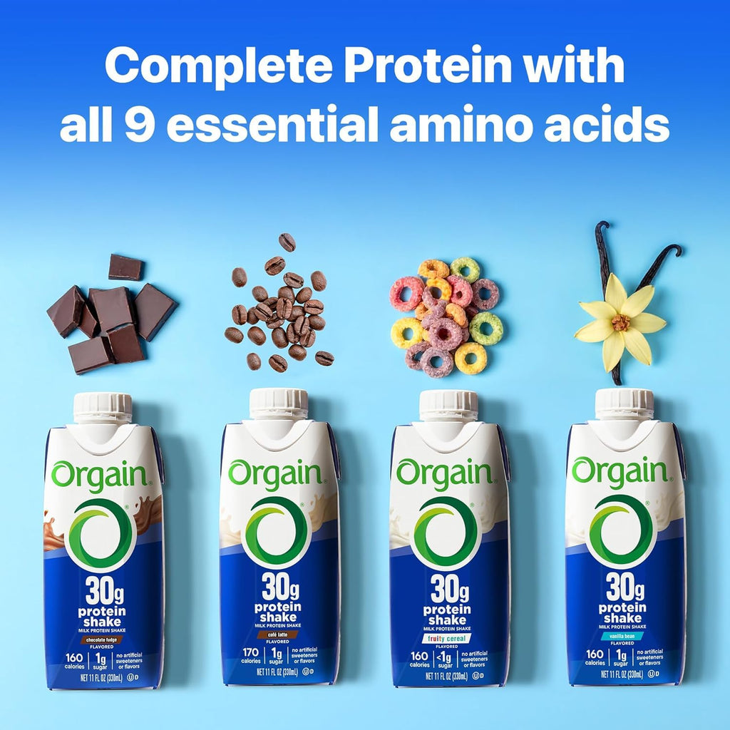 30g High Protein Shake Chocolate Fudge & Vanilla Bean 11 Fl Oz 2 Pack of 12 C40692