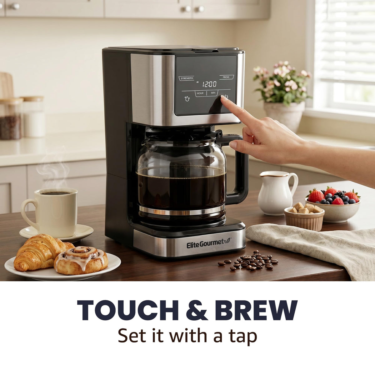 12-Cup Programmable Drip Coffee Maker U20450