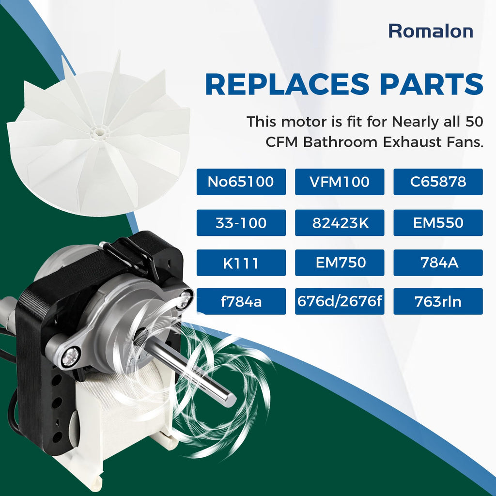 Bathroom Fan Motor Replacement Kit Y576