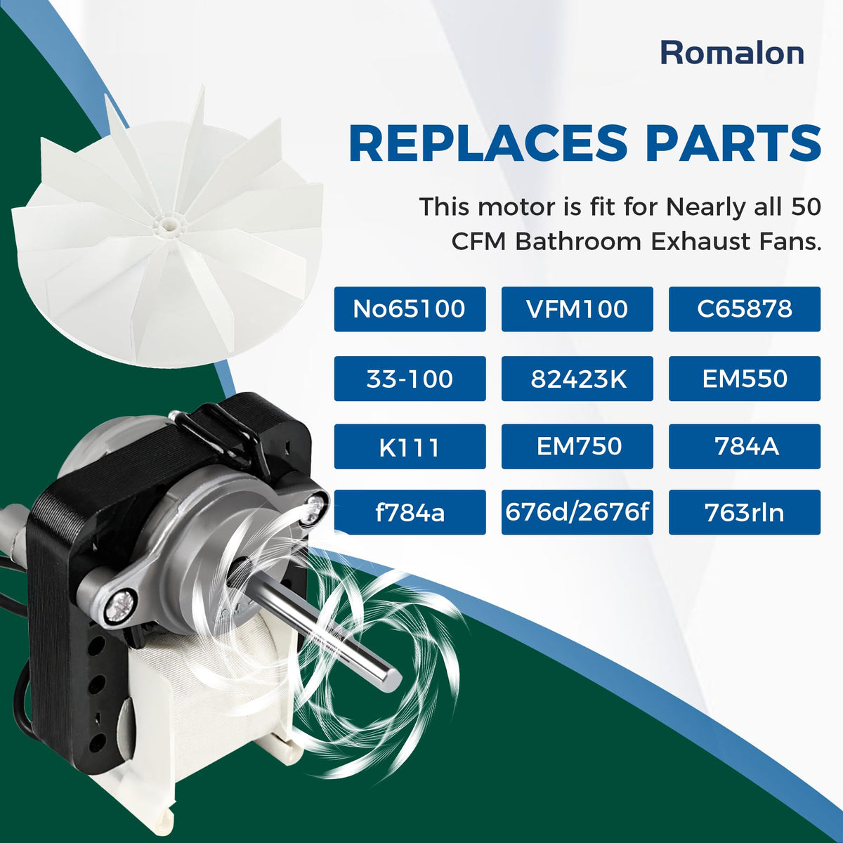 Bathroom Fan Motor Replacement Kit Y576