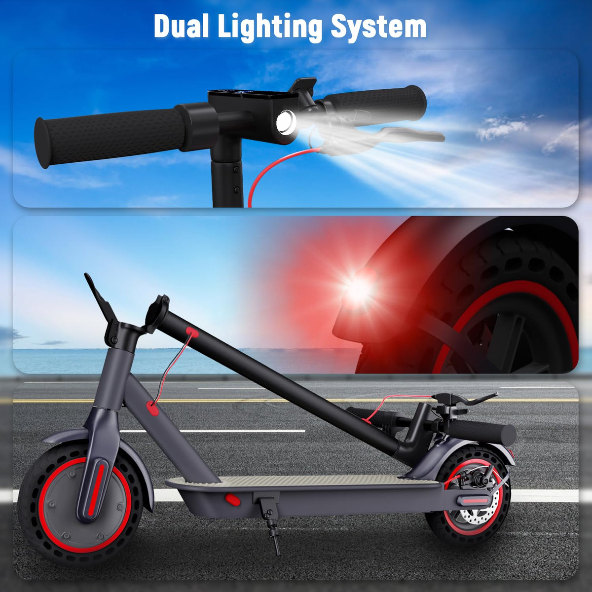 Electric Scooter 350W/500W Motor 8.5'' Solid Tire W192