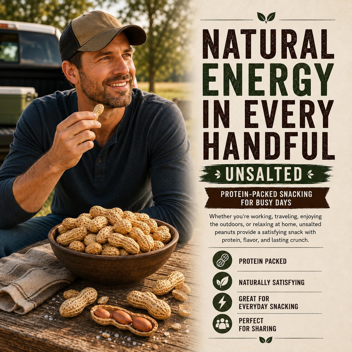 4 LB Unsalted Roasted Peanuts In Shell E8450