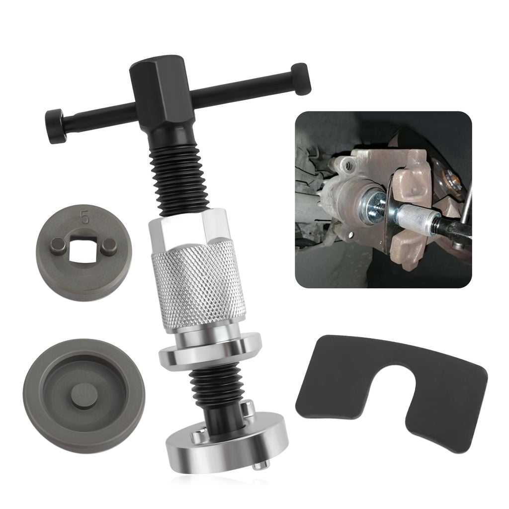 Chrome-Plated Steel 5PCS Brake Caliper Compression Tool Set P67772