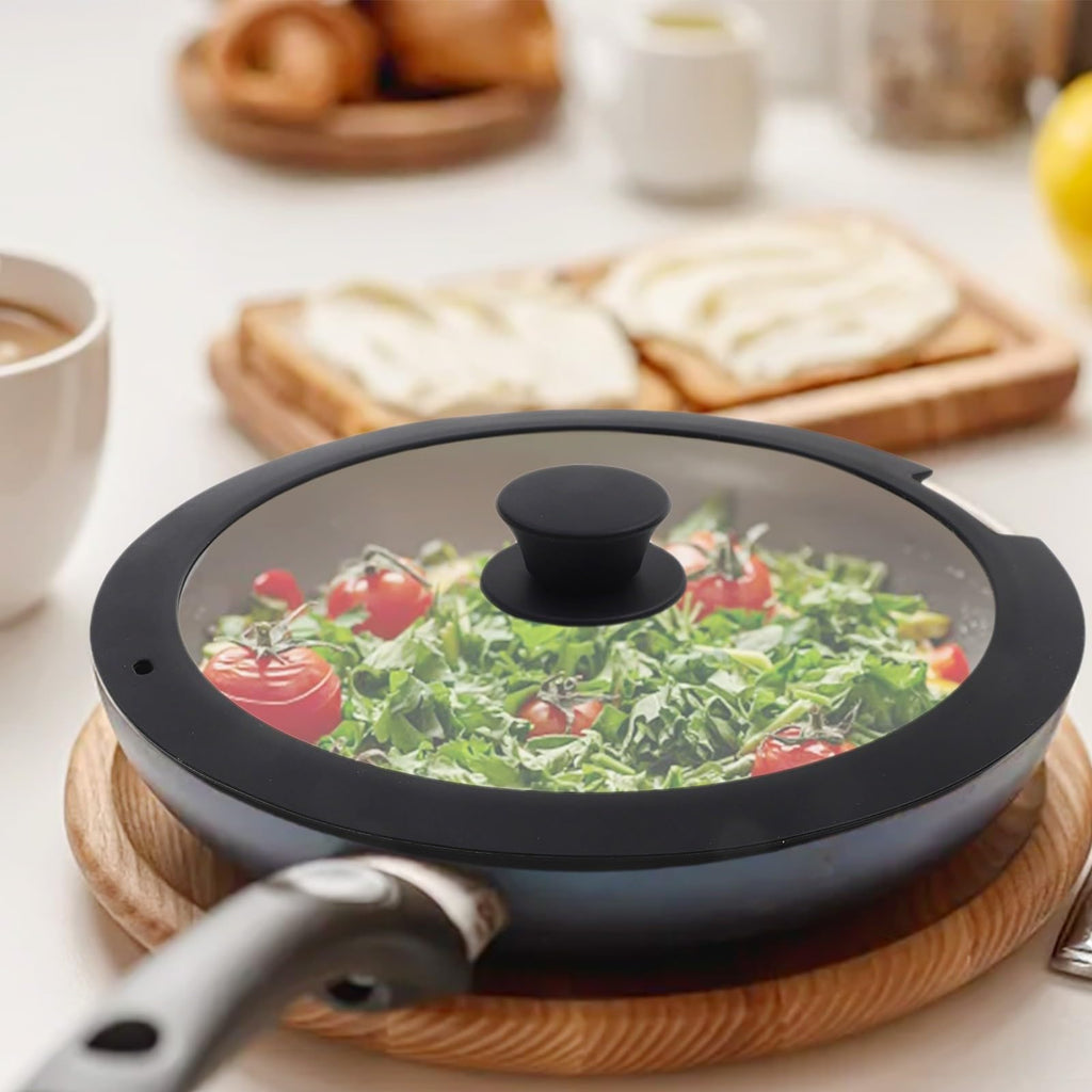 Silicone Pot Lid With Tempered Glass Z852
