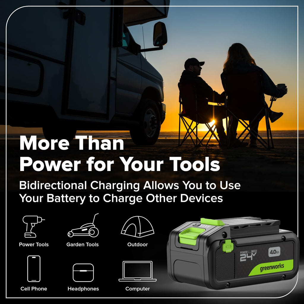 24V Brushless 10PC Tool with Batteries and USB-C Charger Y70390