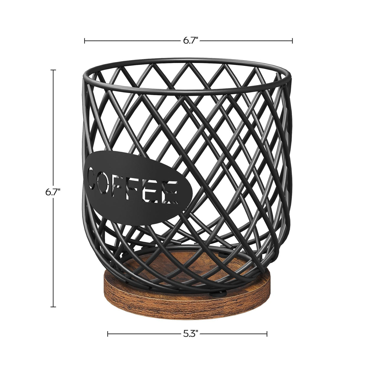 Compatible with K Cup & Nespresso Vertuo Pods Coffee Pod Holder Organizer Y83557