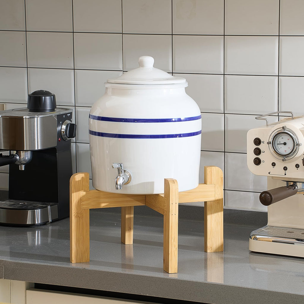 Ceramic Water Dispenser with 304 Stainless Steel Faucet and Lid Z108067