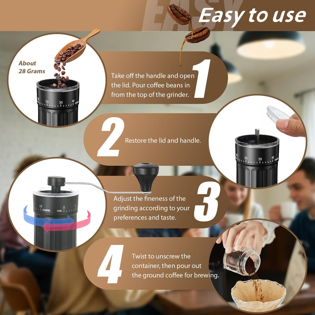 Manual Coffee Grinder with Ceramic Conical Burr I793568