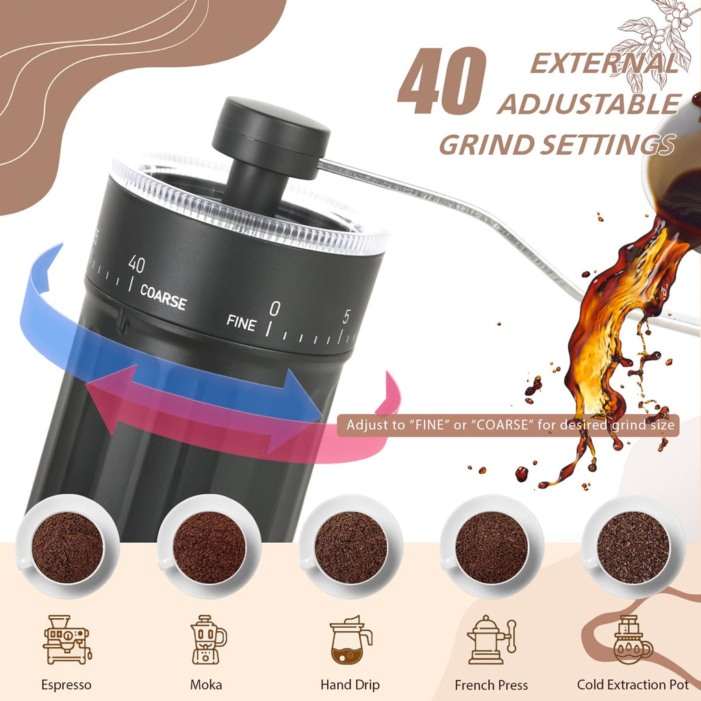 Manual Coffee Grinder with Ceramic Conical Burr I793568