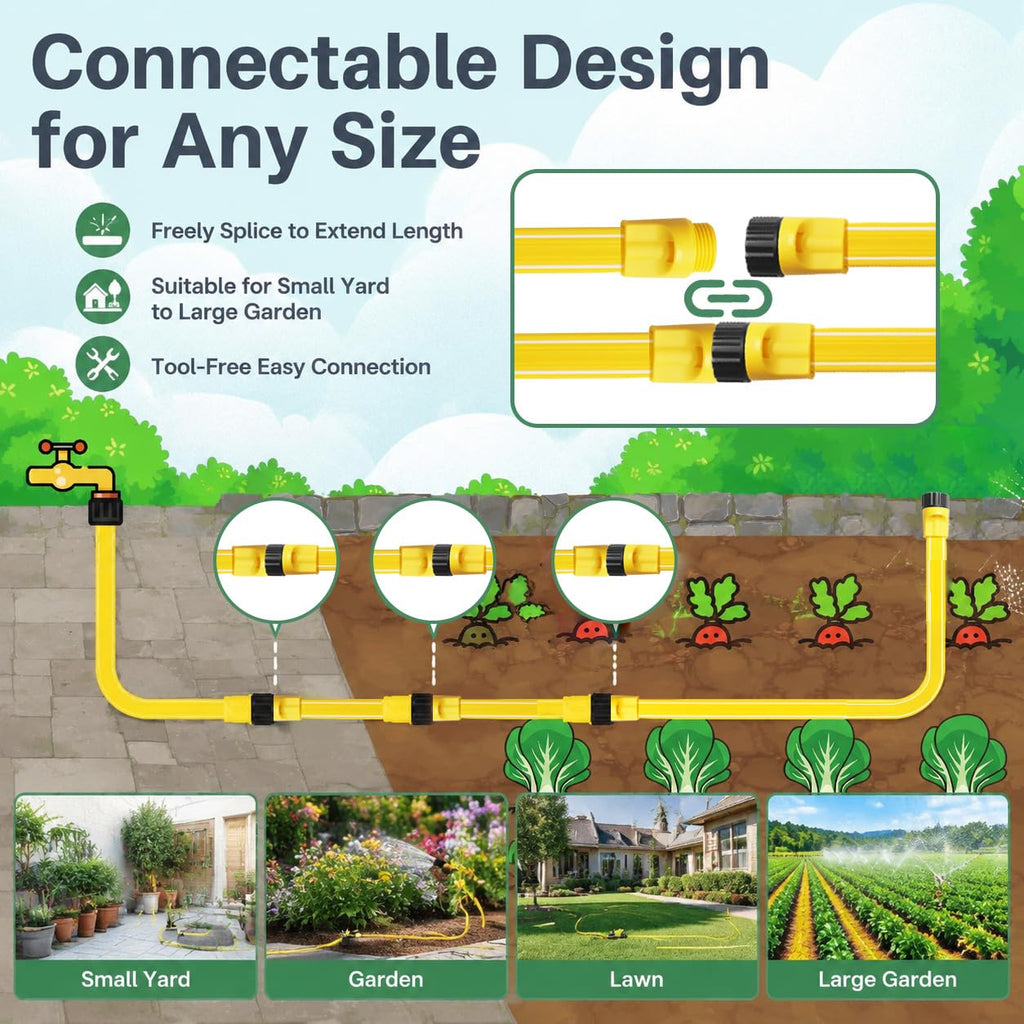 4-Pack 25 ft Sprinkler Soaker Hose B323