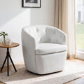 360° Swivel Button-Tufted Barrel Chair N136734