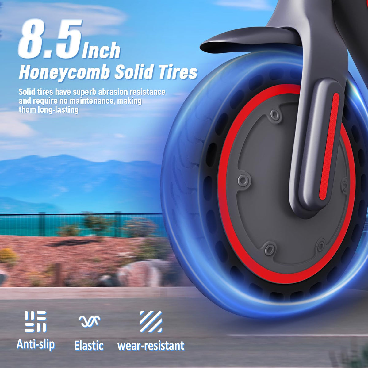 Electric Scooter 350W/500W Motor 8.5'' Solid Tire W192