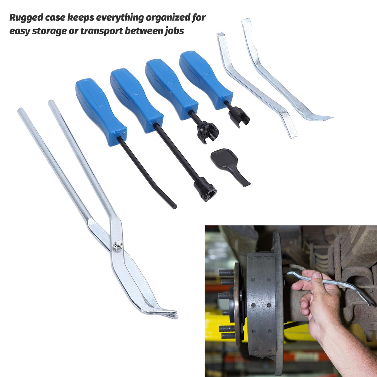 8 Pcs Brake Drum Tool Set with Storage Case Y200