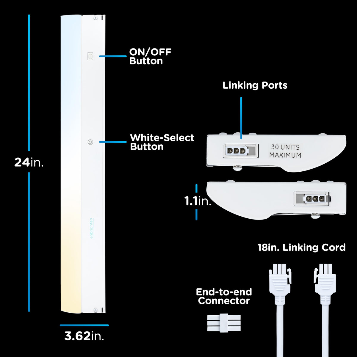 24 Inch Hardwired Under Cabinet Light O854