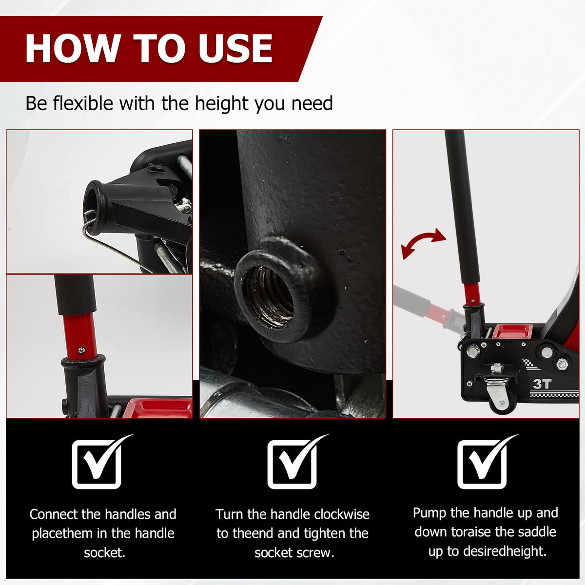 3 Ton Low Profile Steel Floor Jack W9041